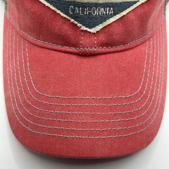 Redondo Beach Salmon/Pink and Gray snap back trucker hat - Picture 5 of 11